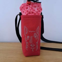 Dogs 3 Embroidered water bottle carrier/holder + FREE BOTTLE 2 Dogs 3 Embroidered water bottle carrier/holder + FREE BOTTLE 2