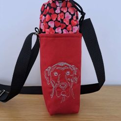 Dogs 4 Embroidered water bottle carrier/holder + FREE BOTTLE 2 Dogs 4 Embroidered water bottle carrier/holder + FREE BOTTLE 2