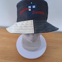 DENIM BUCKET HAT - Dr Who - Police Box