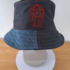 DENIM BUCKET HAT - Dr Who - Weeping Angel
