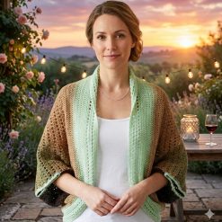 Handmade Crochet Angora-style Shrug Size 10,12,14 6