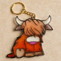 Angus the Highland Cow Keyring