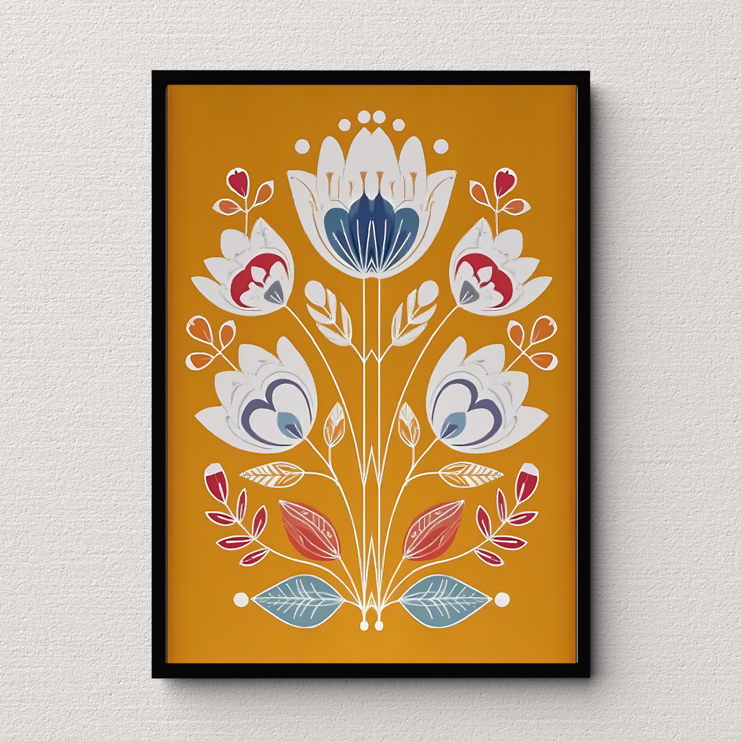 Golden Meadow Bloom Wall Art Poster Print Golden Meadow Bloom Wall Art Poster Print
