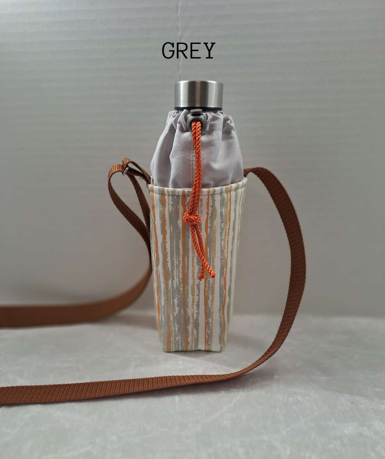 UNEVEN STRIPES Embroidered water bottle carrier/holder + FREE BOTTLE UNEVEN STRIPES Embroidered water bottle carrier/holder + FREE BOTTLE