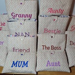 Book sleeve - FAMILY NAMES- Aunt, Mum, BFF etc