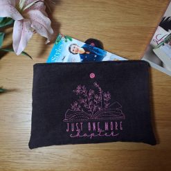 Book sleeve - ONE MORE CHAPTER - Dark brown corduroy