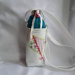 KITE APPLIQUE Embroidered water bottle carrier/holder + FREE BOTTLE