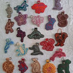 CONTINUOUS LINE ANIMALS & KIDS DESIGNS -  BAG TAGS KEYRINGS over 180 designs