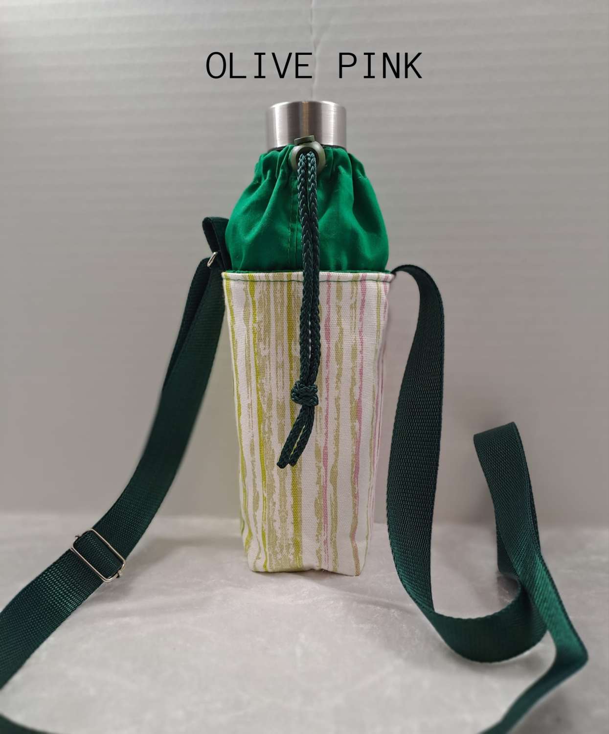 UNEVEN STRIPES Embroidered water bottle carrier/holder + FREE BOTTLE UNEVEN STRIPES Embroidered water bottle carrier/holder + FREE BOTTLE