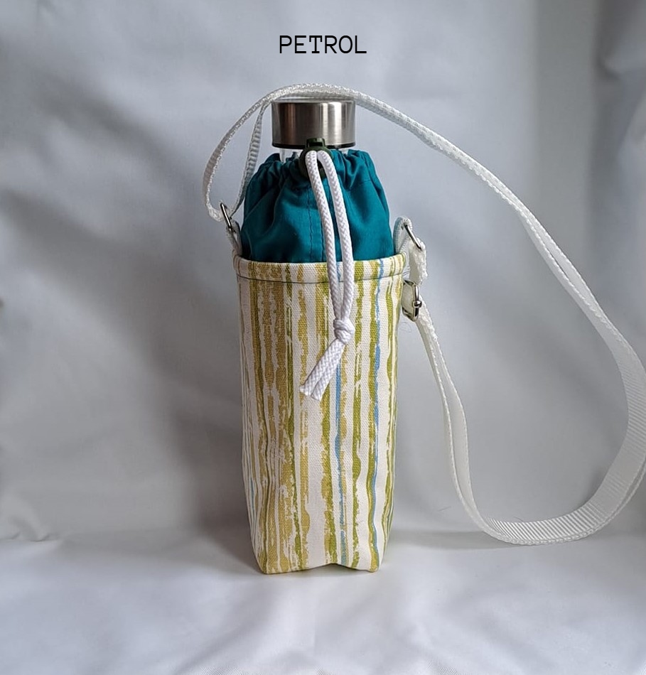 UNEVEN STRIPES Embroidered water bottle carrier/holder + FREE BOTTLE UNEVEN STRIPES Embroidered water bottle carrier/holder + FREE BOTTLE