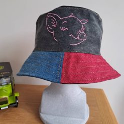 DENIM BUCKET HAT - Pig