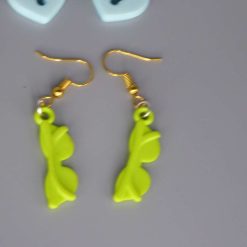 miniature lime green sunglasses novelty earrings length 28mm width 9mm