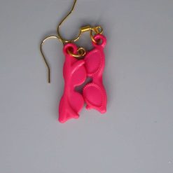 miniature pink sunglasses novelty earrings length 28mm width 9mm
