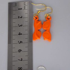 miniature orange sunglasses novelty earrings length 28mm width 9mm 2 miniature orange sunglasses novelty earrings length 28mm width 9mm 2