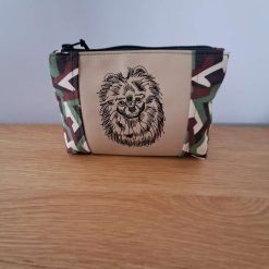 POMERANIAN Embroidered Medium cosmetic bag pouch Dog Lover