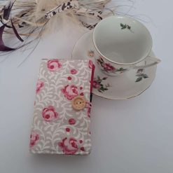 TEA WALLET - Travel tea bag holder - Filled with Twinings Tea sachets- Pink Roses print design