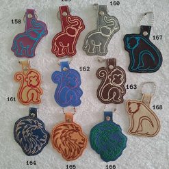 CONTINUOUS LINE ANIMALS & KIDS DESIGNS - BAG TAGS KEYRINGS over 180 designs 12 CONTINUOUS LINE ANIMALS & KIDS DESIGNS - BAG TAGS KEYRINGS over 180 designs 12