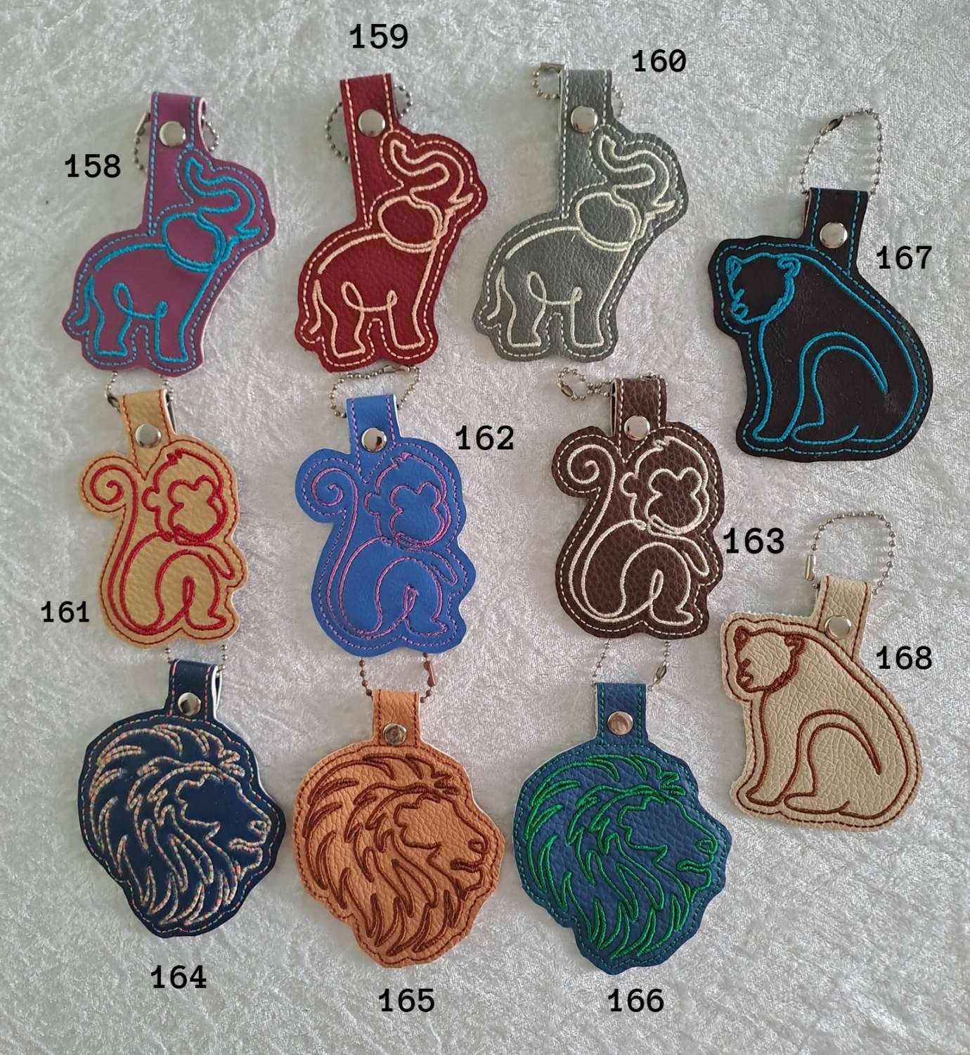 CONTINUOUS LINE ANIMALS & KIDS DESIGNS - BAG TAGS KEYRINGS over 180 designs CONTINUOUS LINE ANIMALS & KIDS DESIGNS - BAG TAGS KEYRINGS over 180 designs