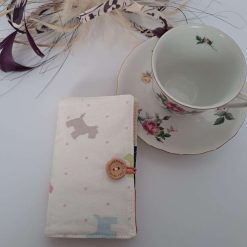 TEA WALLET - Travel tea bag holder - Filled with Twinings Tea sachets- Scottie Dogs print design