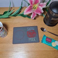 SLOTH MODE Large Drinks Coaster, Mug rug