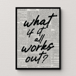 What If Newspaper Wall Art Poster Print