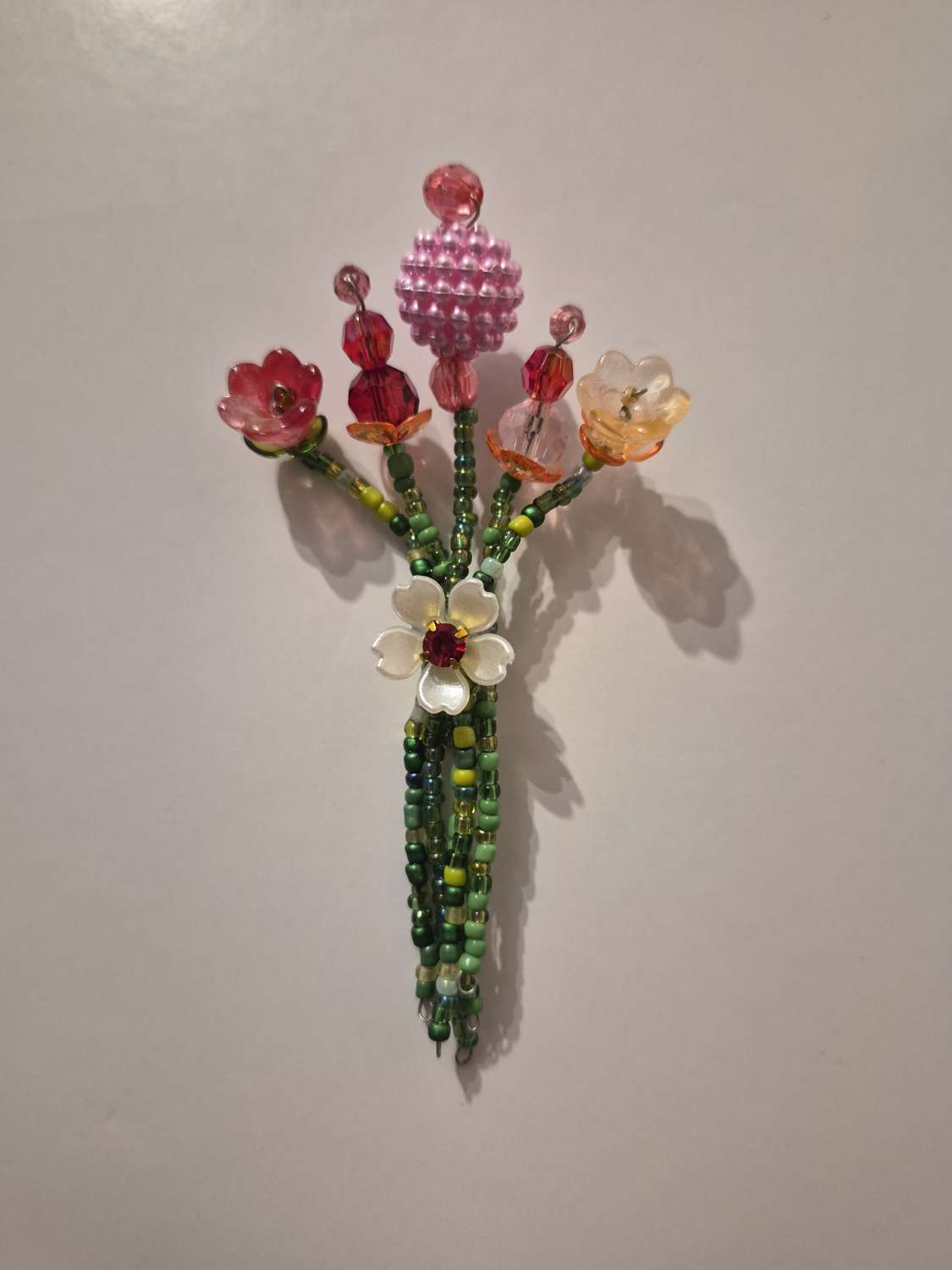 Beaded Flower Bouquet - Magnet (10cm) - Design A Beaded Flower Bouquet - Magnet (10cm) - Design A