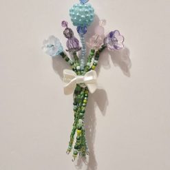 Beaded Flower Bouquet - Magnet (10cm) - Design B