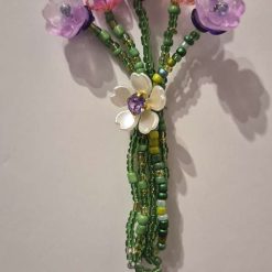Beaded Flower Bouquet - Magnet (10cm) - Design C