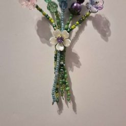 Beaded Flower Bouquet - Magnet (10cm) - Design D
