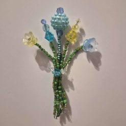 Beaded Flower Bouquet - Magnet (10cm) - Design E