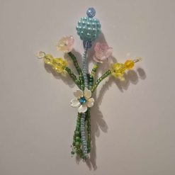 Beaded Flower Bouquet - Magnet (10cm) - Design G