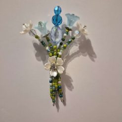 Beaded Flower Bouquet - Magnet (7-8cm) - Design 1