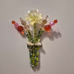 Beaded Flower Bouquet - Magnet (7-8cm) - Design 2