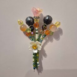 Beaded Flower Bouquet - Magnet (7-8cm) - Design 3