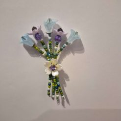 Beaded Flower Bouquet - Magnet (7-8cm) - Design 6