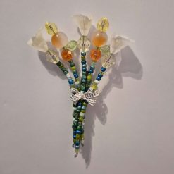 Beaded Flower Bouquet - Magnet (7-8cm) - Design 7