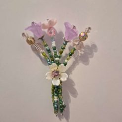 Beaded Flower Bouquet - Magnet (7-8cm) - Design 10