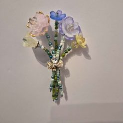 Beaded Flower Bouquet - Magnet (7-8cm) - Design 11