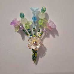 Beaded Flower Bouquet - Magnet (7-8cm) - Design 12