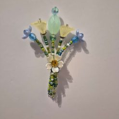 Beaded Flower Bouquet - Magnet (7-8cm) - Design 14