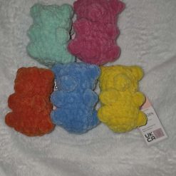 Handmade Chenille Gummy Bear Plushie: UKCA Tested Soft Toy