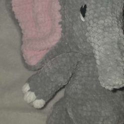 Handmade Baby Bundle – Large Crochet Elephant Plush & Soft 36"x32" Blanket Gift Set 5