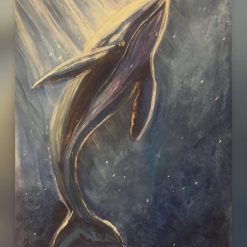 Blue whale print
