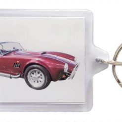 AC Cobra Mk111 - Plastic keyring with a 50 x 35mm insert printed on two sides