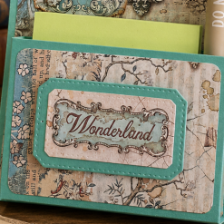 Handmade Wonderland Desk Notepad Holder with Positive Quote Pen 1 Handmade Wonderland Desk Notepad Holder with Positive Quote Pen 1