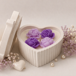 Heart-Shaped Ceramic Candle