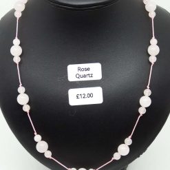 Rose Quartz Knotted Necklace