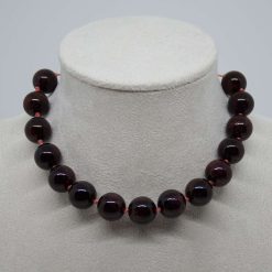 Rich Colour Garnet Slider Bracelet