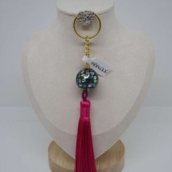 Abalone Key Ring - Gold Hardware