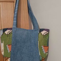 Upcycled Denim Shoulder Bag 1 Upcycled Denim Shoulder Bag 1